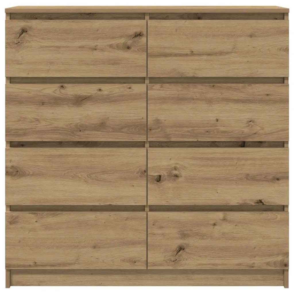 Sideboard Brown Engineered Wood Storage Cabinet Buffet 100x35x99cm
