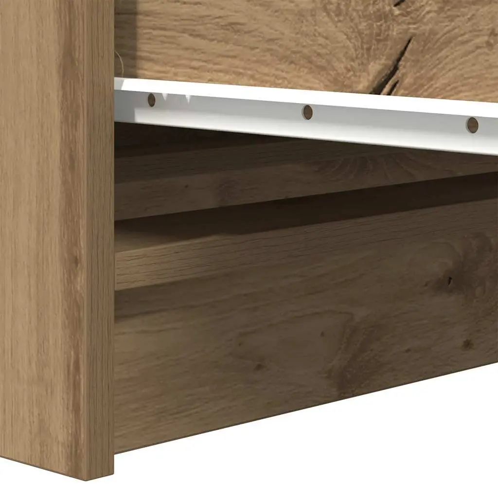 Sideboard Brown Engineered Wood Storage Cabinet Buffet 100x35x99cm