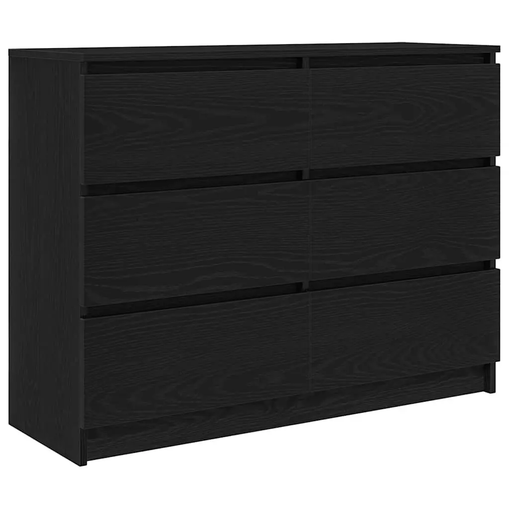 Sideboard Black 100x35x76cm Storage Cabinet Buffet Engineered Wood Furniture