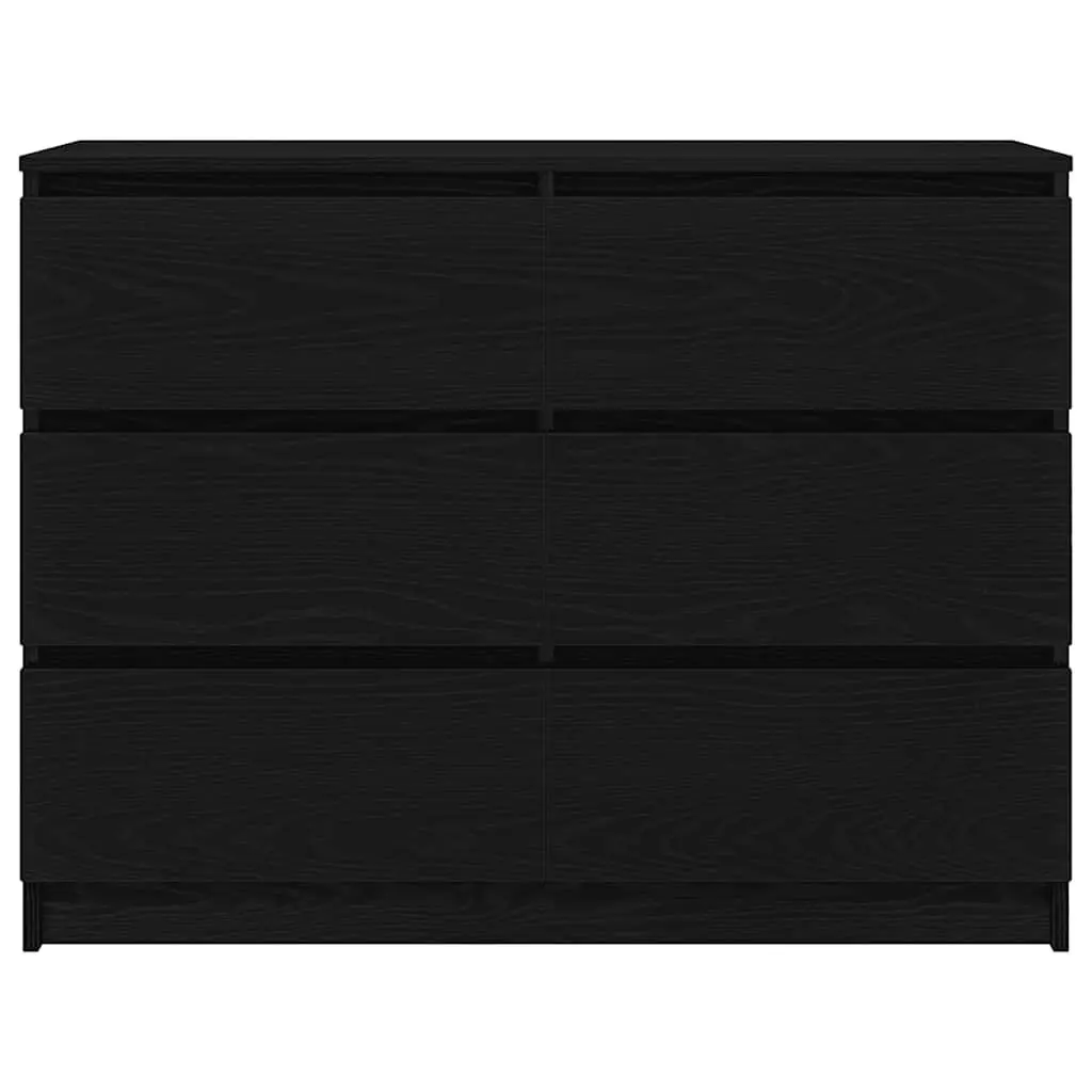 Sideboard Black 100x35x76cm Storage Cabinet Buffet Engineered Wood Furniture