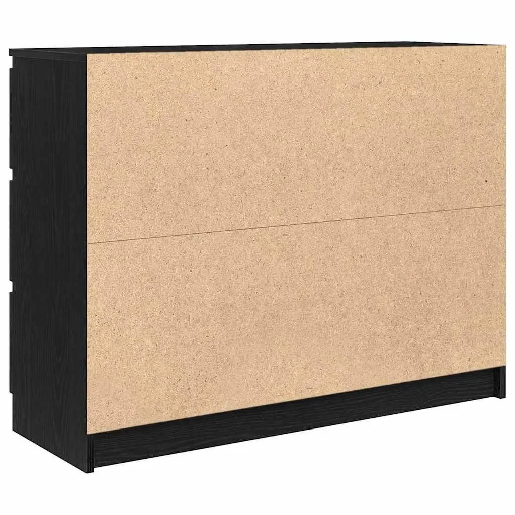 Sideboard Black 100x35x76cm Storage Cabinet Buffet Engineered Wood Furniture