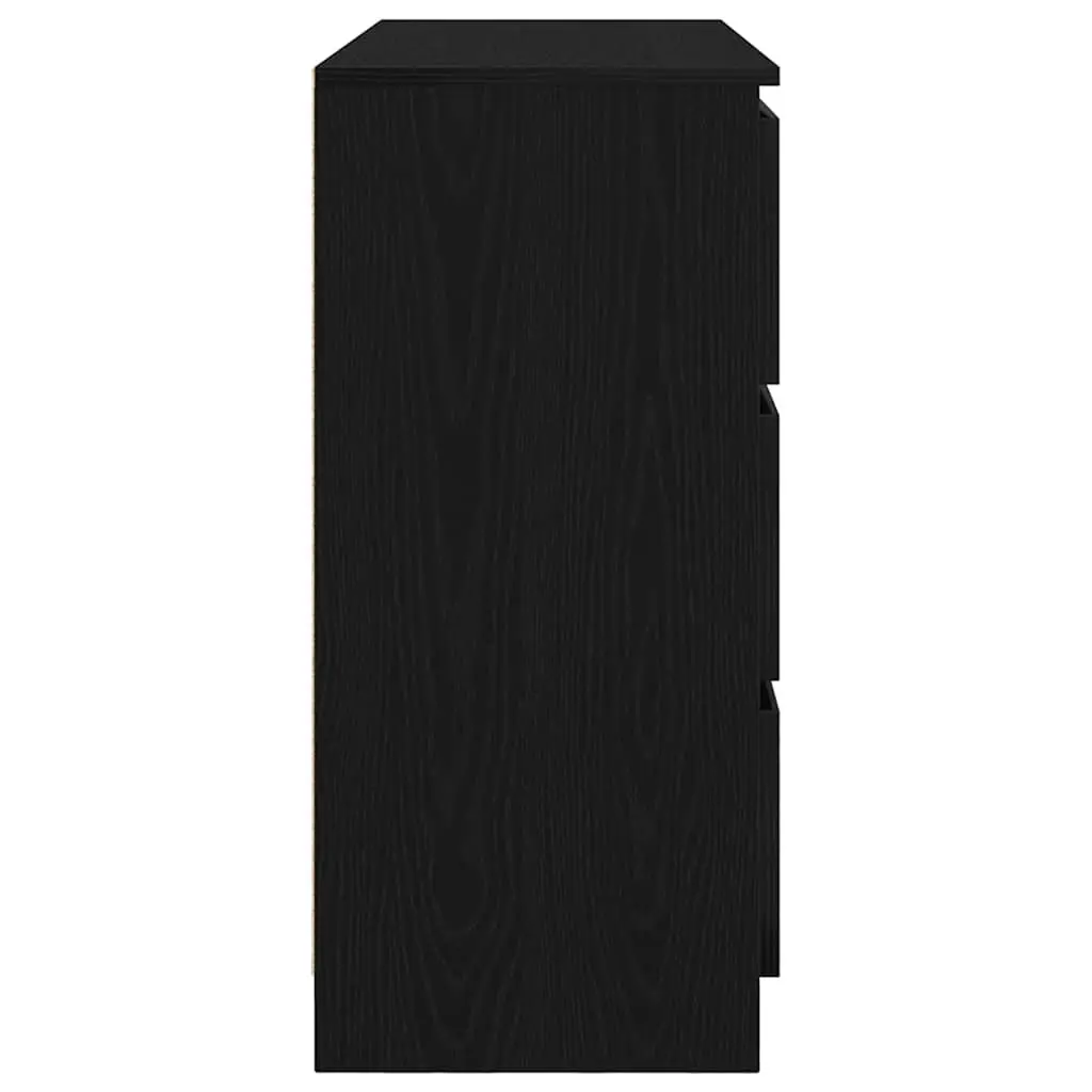 Sideboard Black 100x35x76cm Storage Cabinet Buffet Engineered Wood Furniture