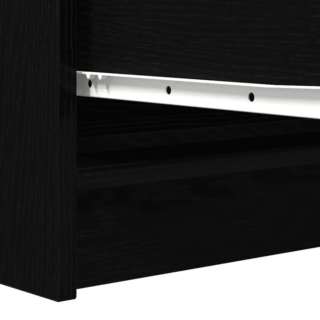 Sideboard Black 100x35x76cm Storage Cabinet Buffet Engineered Wood Furniture