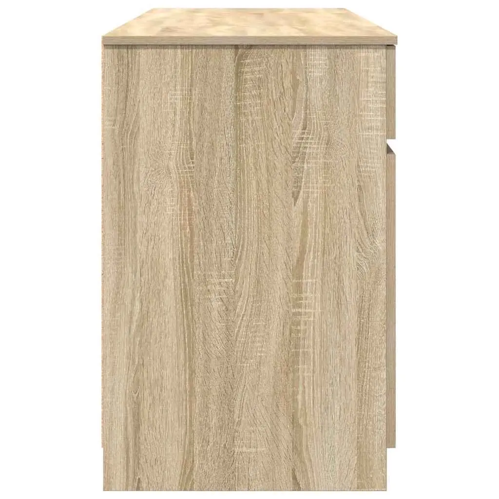 Desk with Drawer for Home Office 140 x 49 x 76 cm Engineered Wood Sonoma Oak