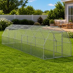 Specifications of the 2.5x10x2.25m Galvanised Steel Chicken Run