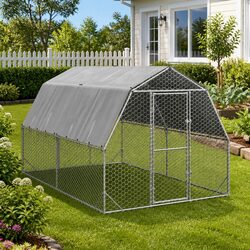 Specs of a 2.5x4x2.25m Walk-In Chicken Run with Roof