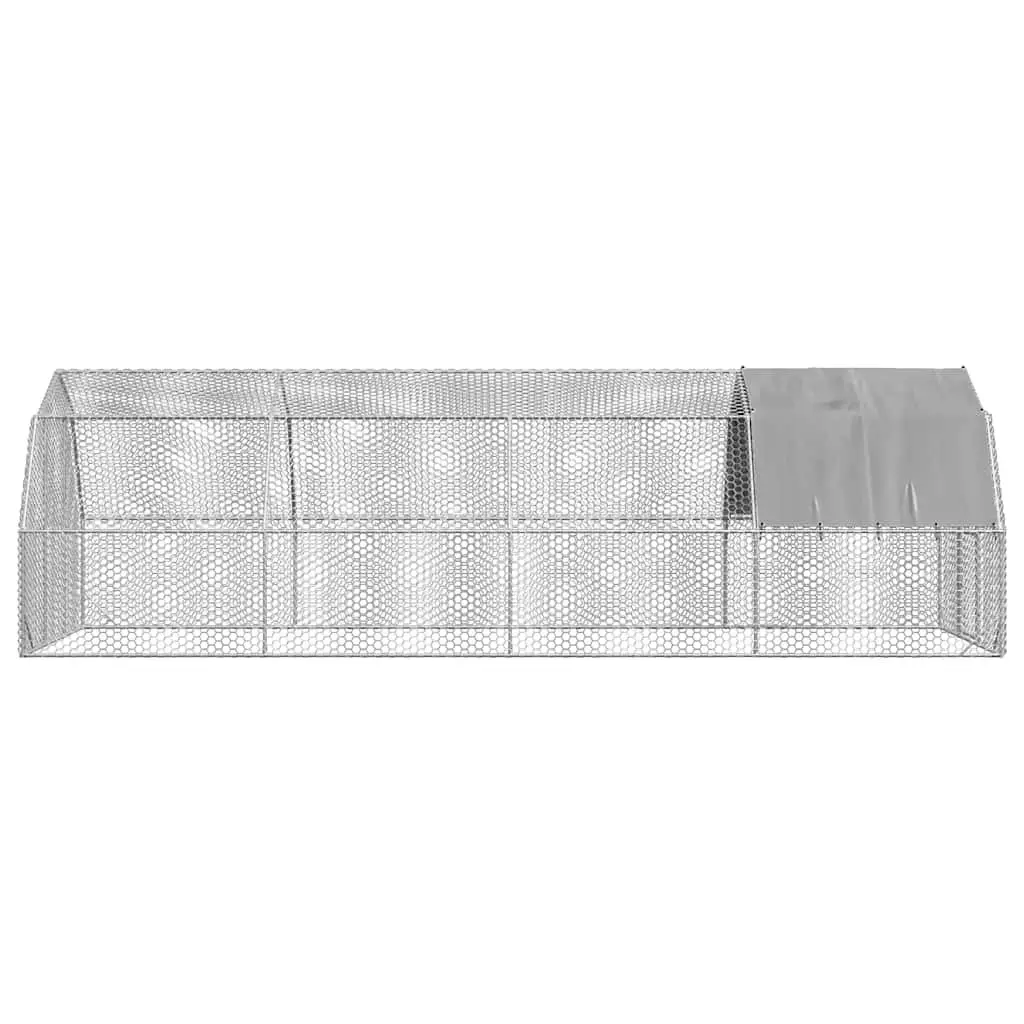 Chicken Run with Roof Walk-in Coop Hexagonal Mesh Galvanised Steel Frame