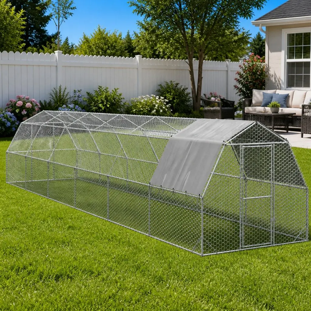 Chicken Run with Roof Enclosure