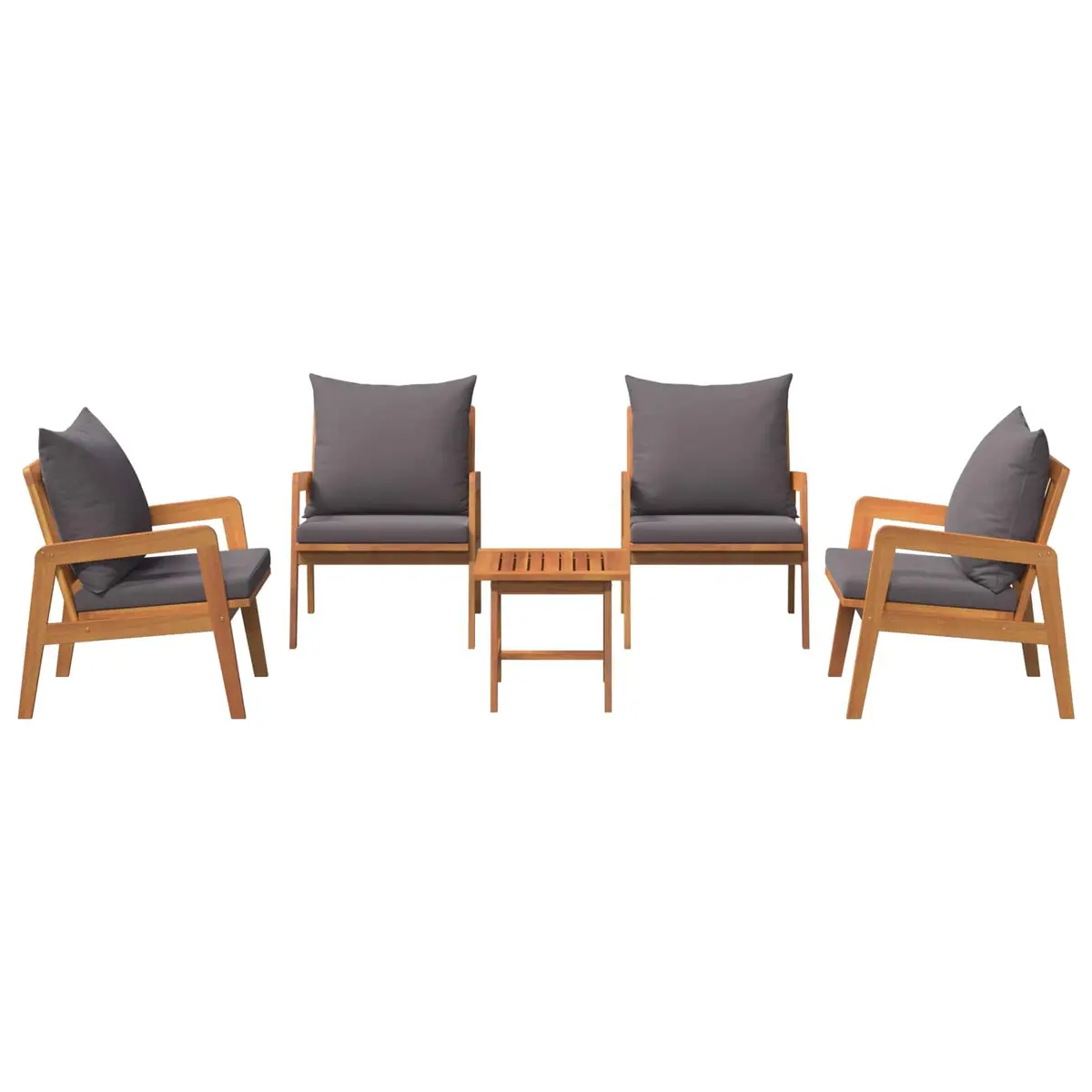 5-Piece Outdoor Bistro Set with Cushion
