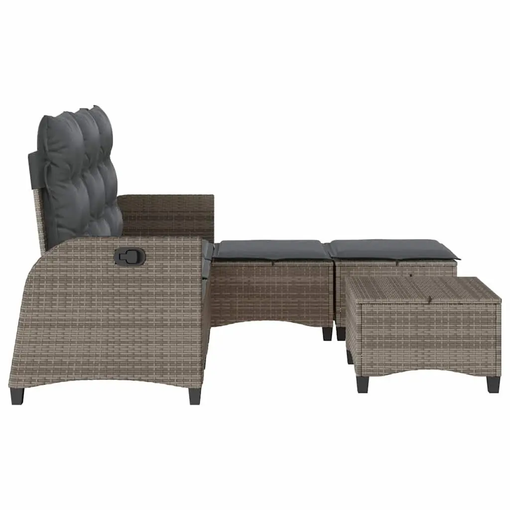 3 Piece L-shaped Garden Sofa Set