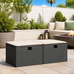 Specifications for the Black Poly Rattan Garden Sofa Set