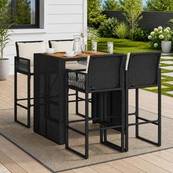 5 Piece Outdoor Bar Set: Dimensions, Materials, and Contents