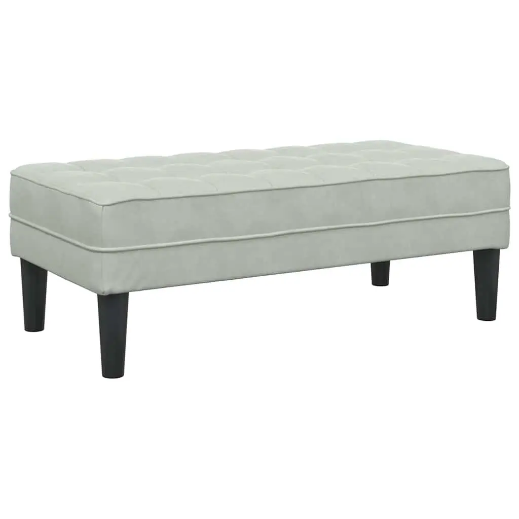 Sofa Set 2 pcs Light Grey Polyester Modular Lounge Couch Living Room Seating
