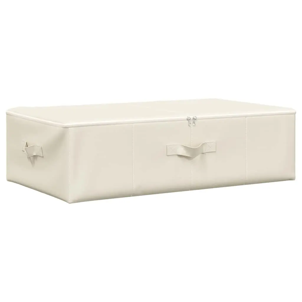 Foldable Fabric Storage Box Organiser Home Bedroom 70x40x18cm Cream