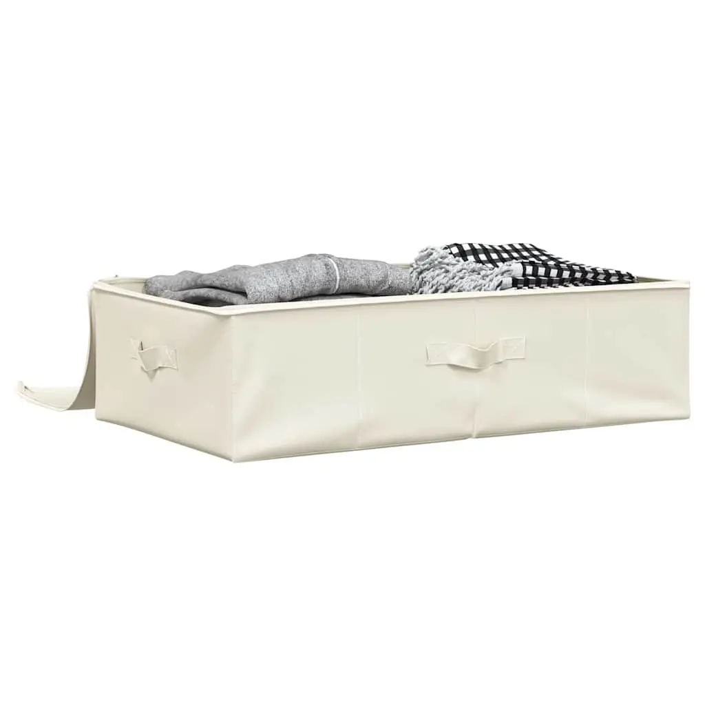 Foldable Fabric Storage Box Organiser Home Bedroom 70x40x18cm Cream