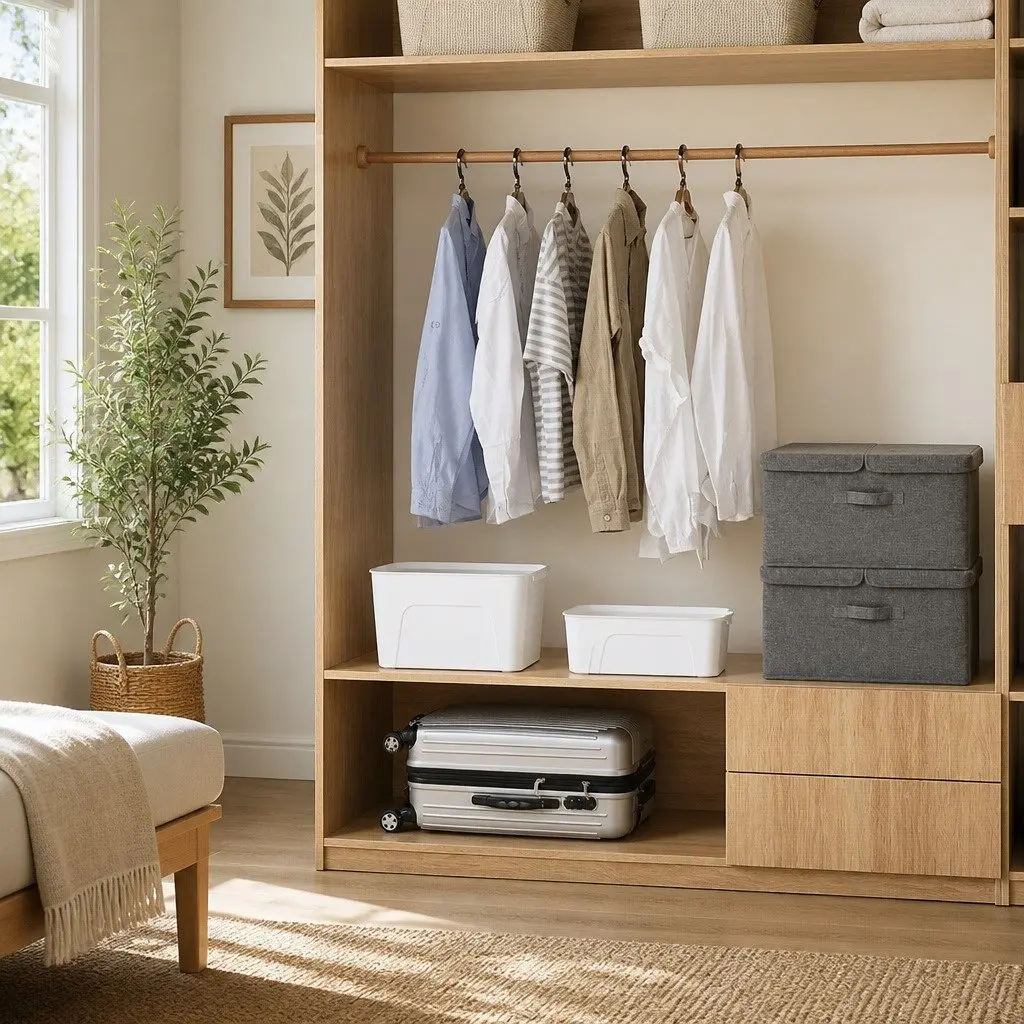 Folding Storage Cubes for Home Organisation with Handle Anthracite Non-Woven Fabric Size 2 Compartment