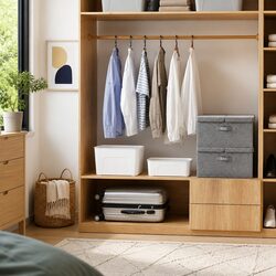50x30x25 cm Grey Foldable Storage Boxes, Set of 2