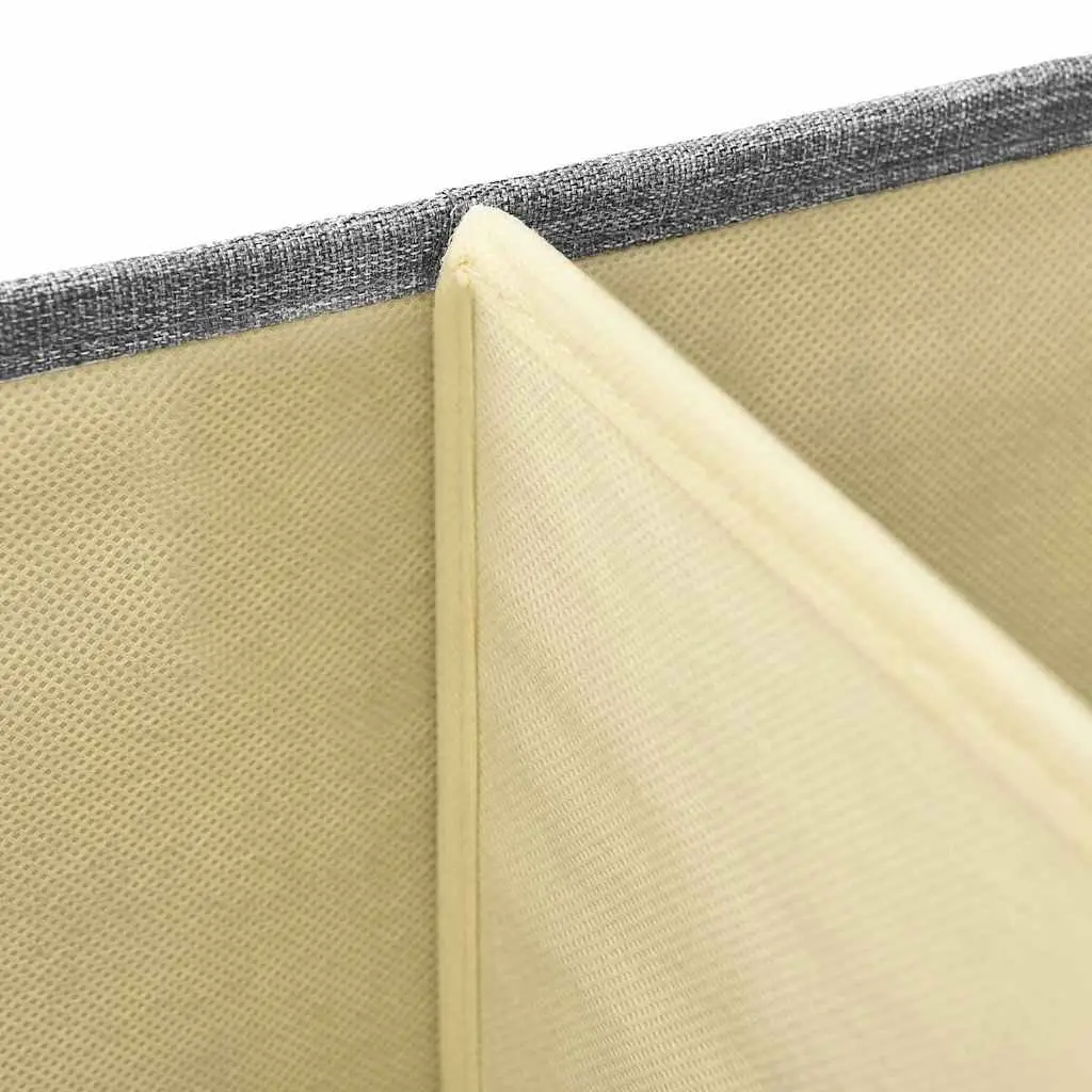 50x30x25 cm Grey Foldable Storage Boxes, Set of 2