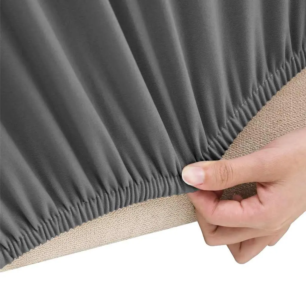 Anthracite Couch Slipcover for 2-Seater