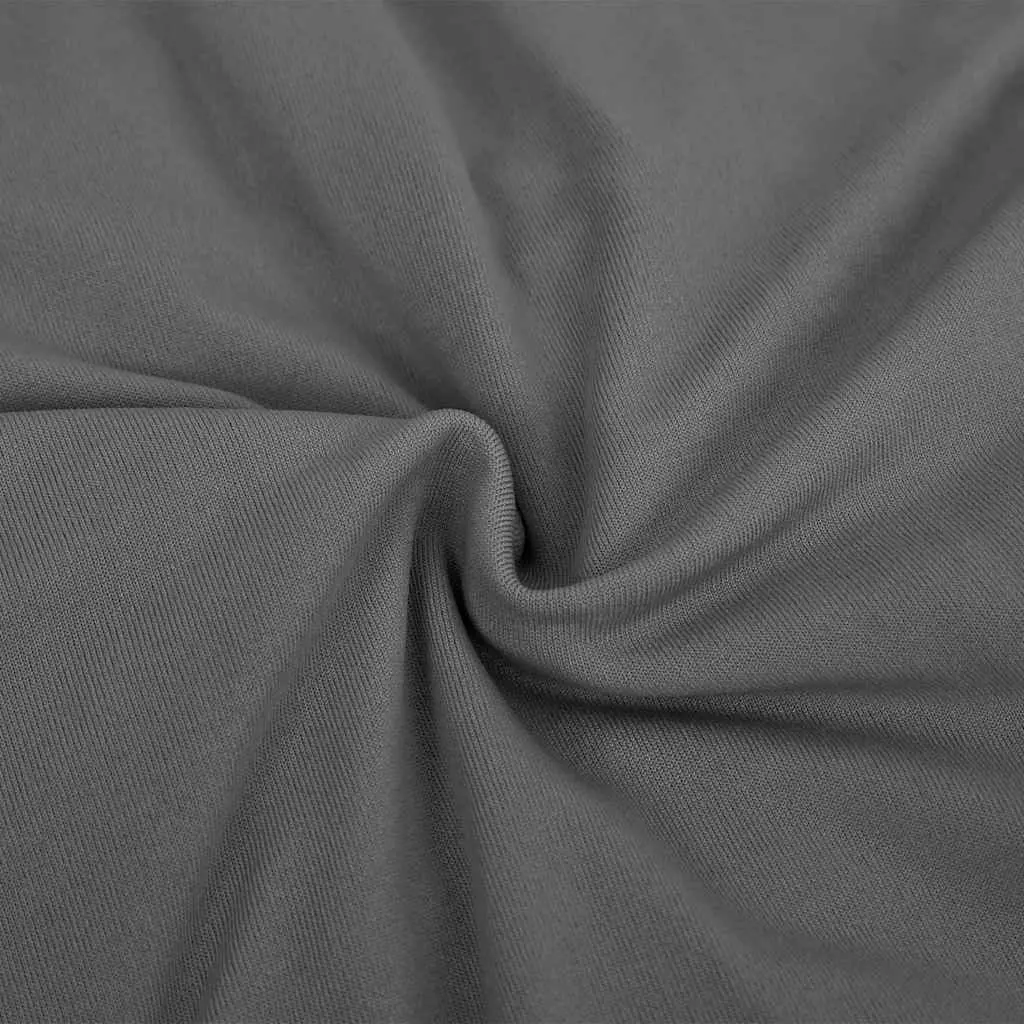 3-Seater Stretch Couch Slipcover Anthracite Polyester Jersey Sofa Furniture