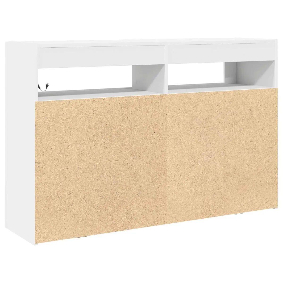 White Sideboard with RGB LED Lights