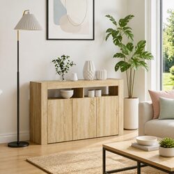 Specifications of Sonoma Oak Sideboard with RGB LED