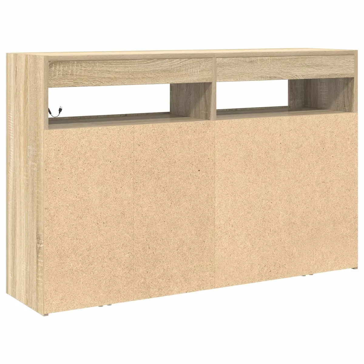 Sideboard for Living Room 116x30x75cm Engineered Wood RGB LED Storage Cabinet