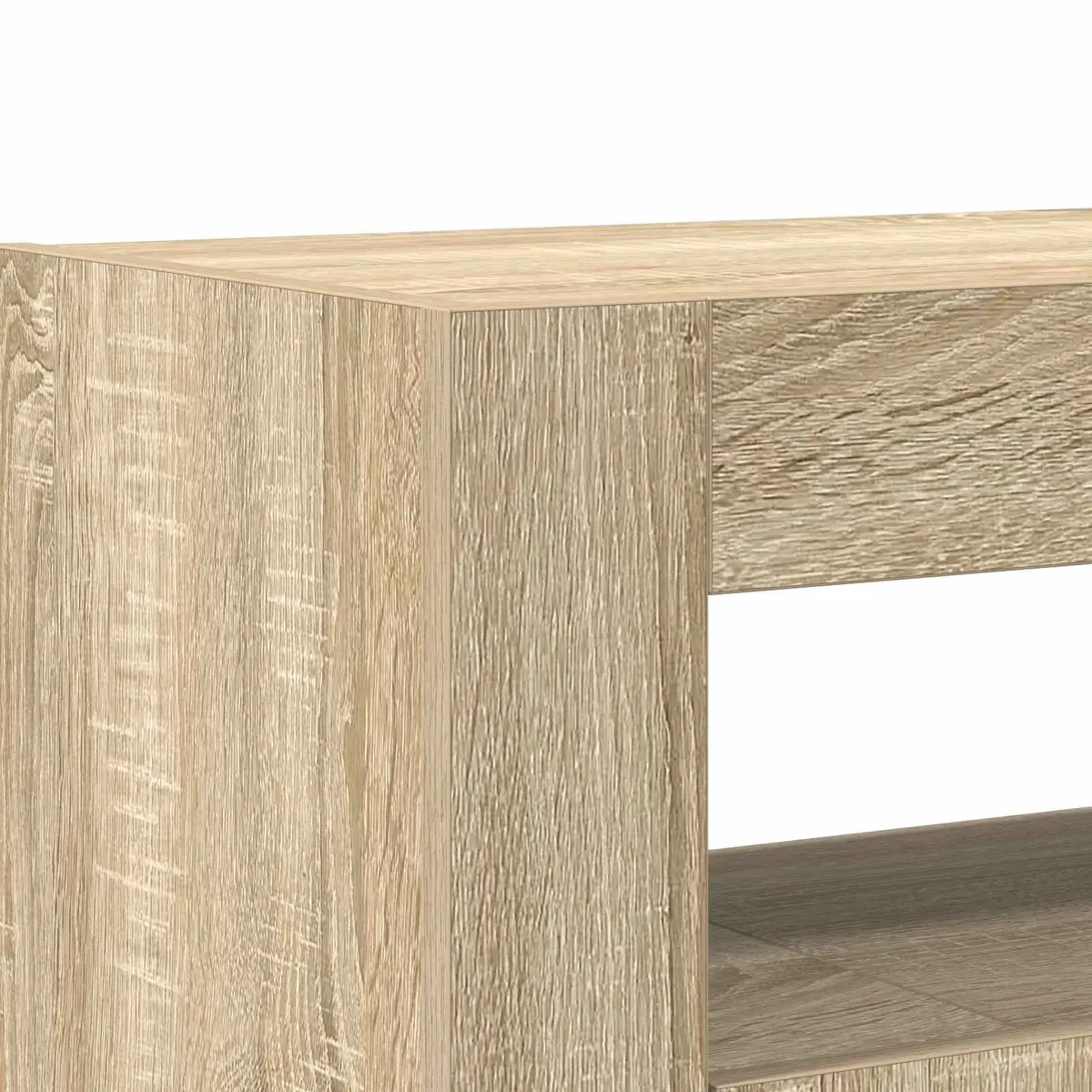 Sideboard for Living Room 116x30x75cm Engineered Wood RGB LED Storage Cabinet