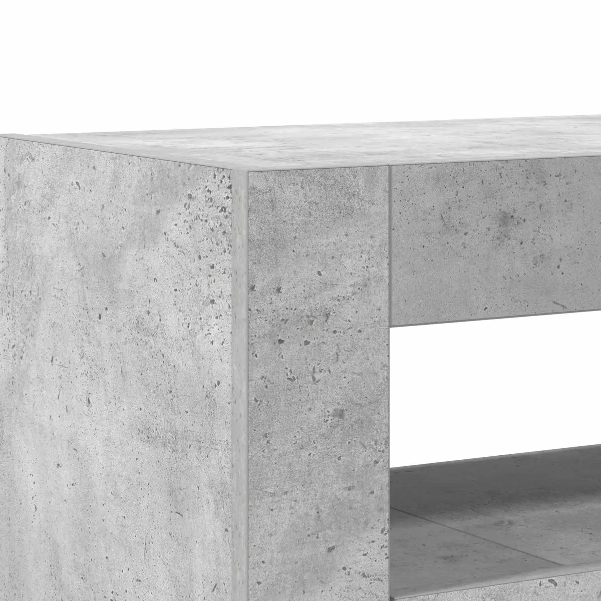 Sideboard for Living Room Grey Engineered Wood with RGB LED Lighting 116 x 30 x 75 cm