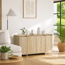 Sideboard Storage Cabinet - 135cm Sonoma Oak Finish