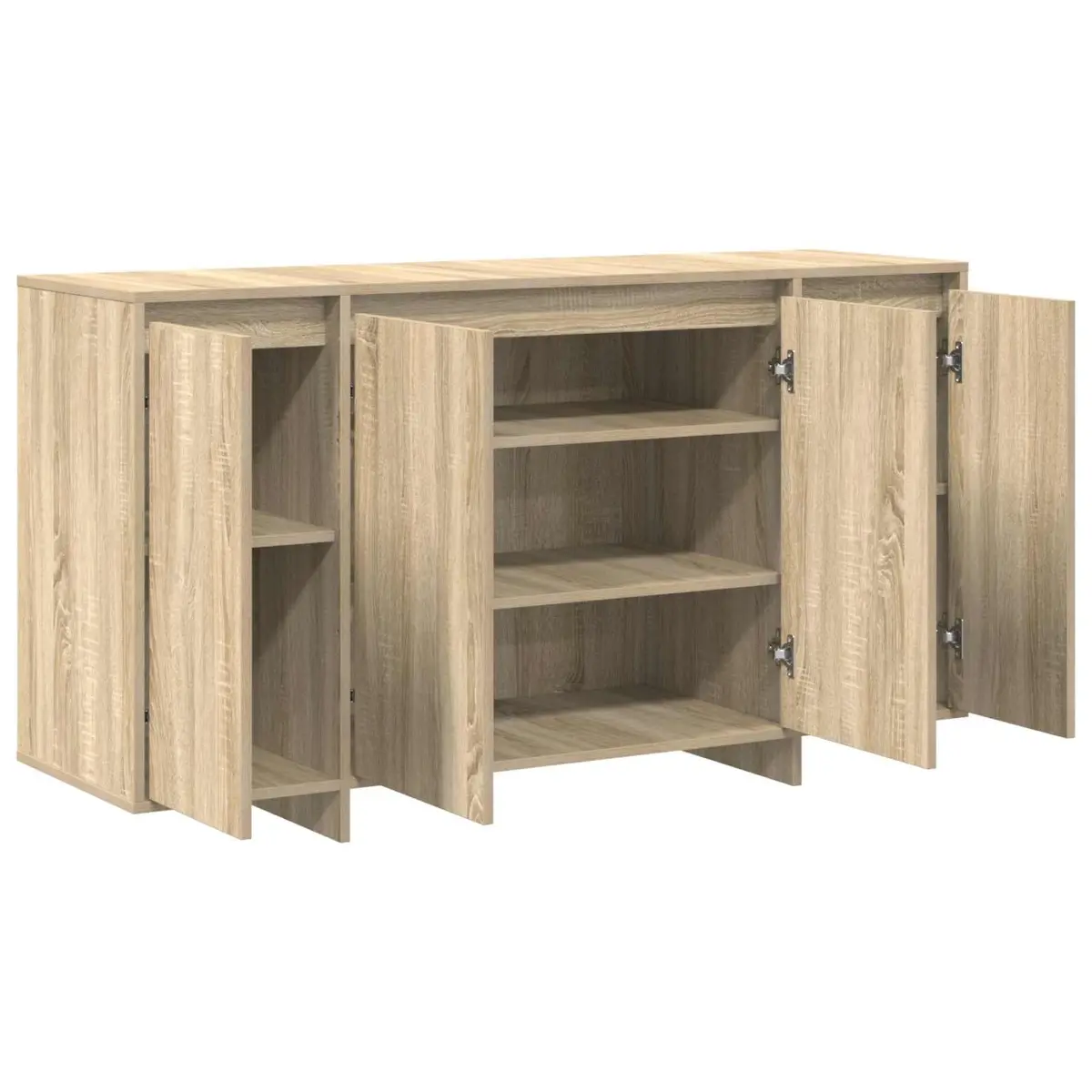 Sideboard Storage Cabinet Living Room 135cm Sonoma Oak Modern Furniture