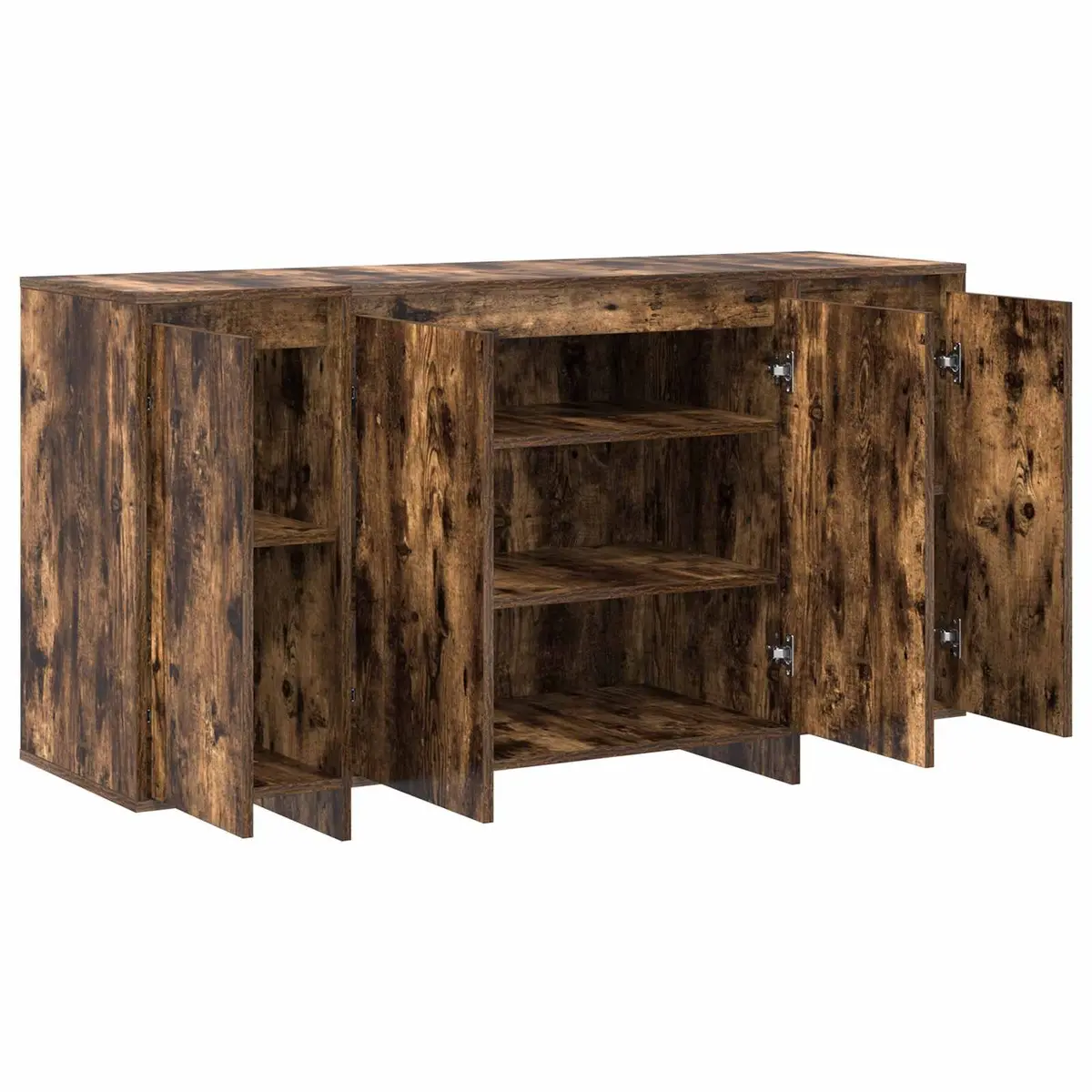 135cm Brown Engineered Wood Sideboard