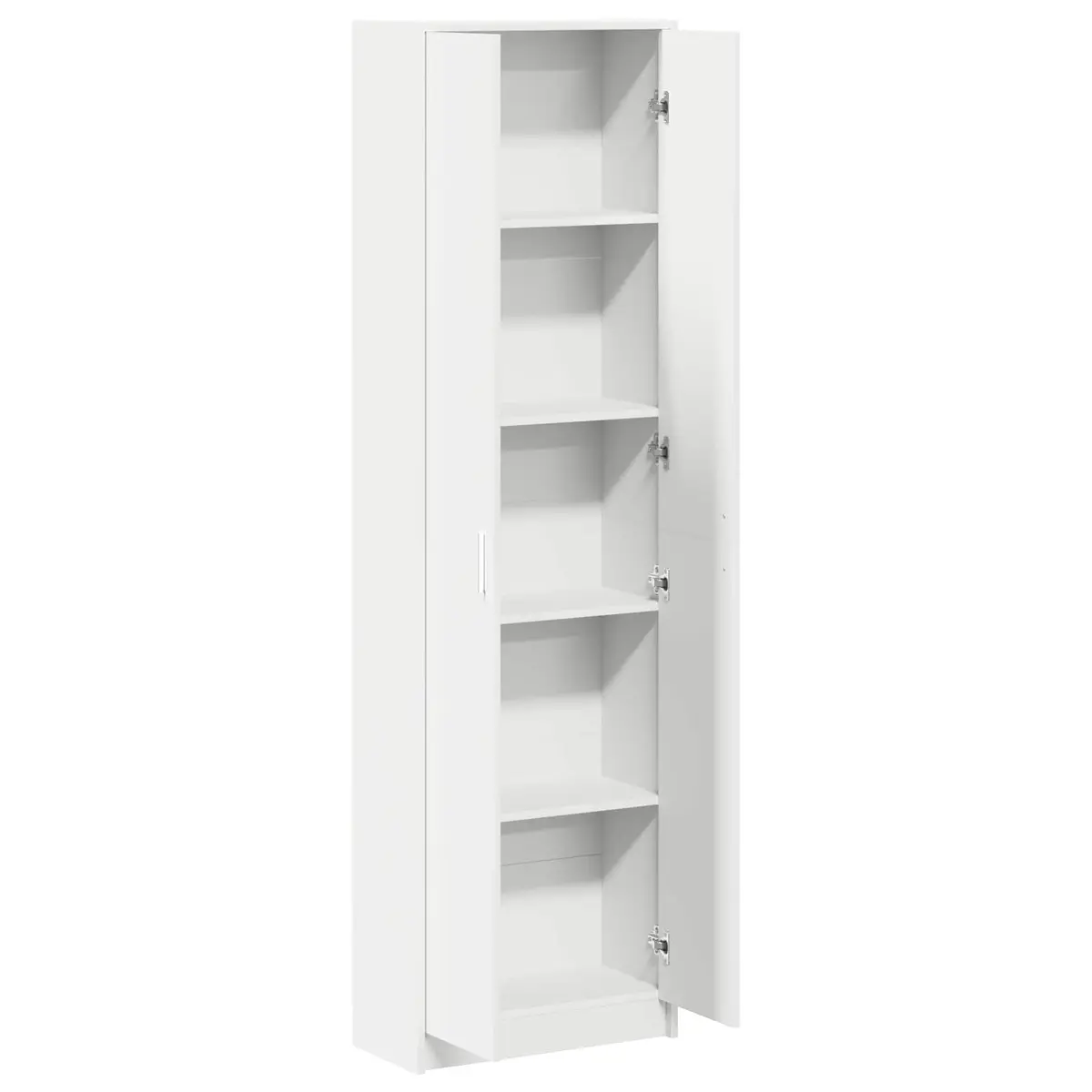 White Wardrobe Storage Cabinet for Bedroom 55x25x189cm