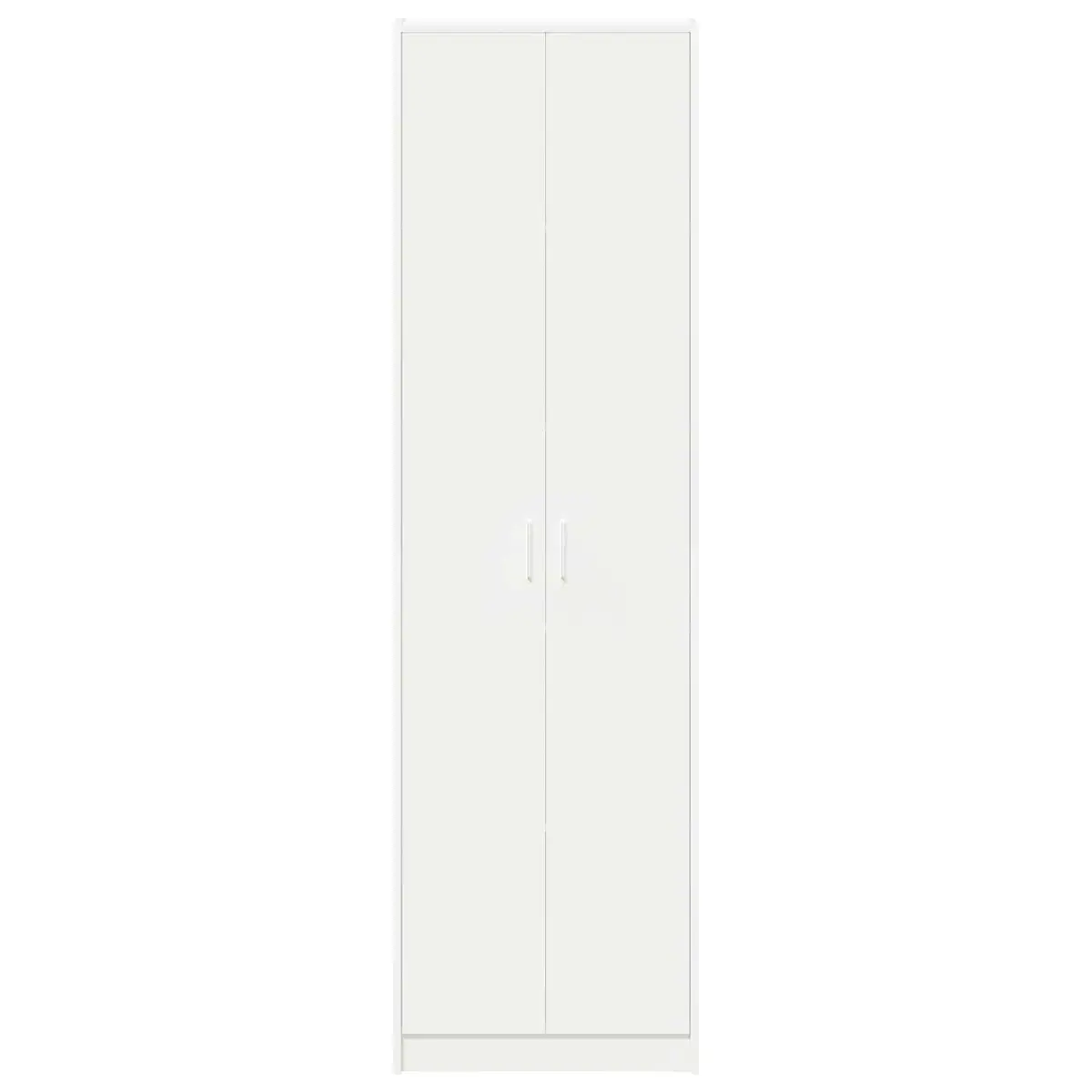 White Wardrobe Storage Cabinet for Bedroom 55x25x189cm