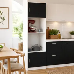 Specifications of Black Oak Hanging Kitchen Cabinet