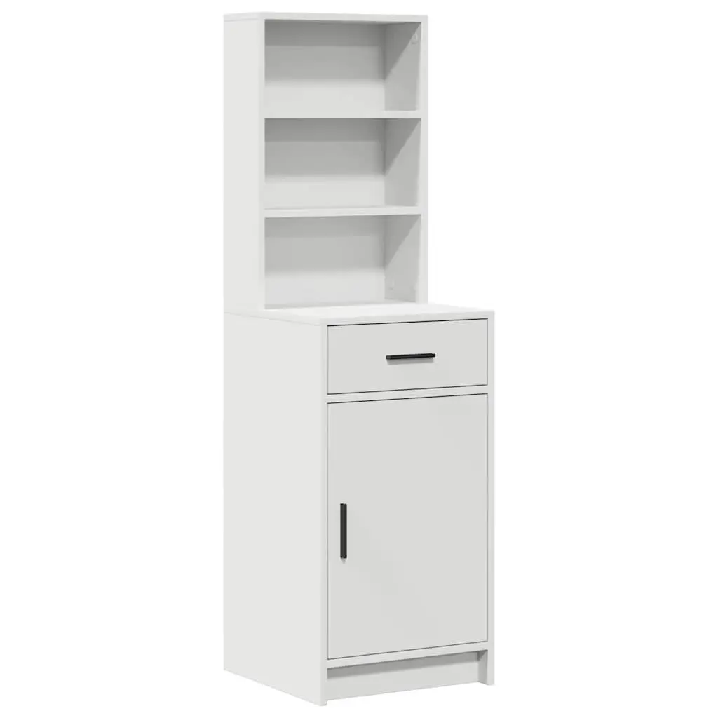 Dressing Table with Mirror LED Lights 2 pcs White Bedroom Vanity Storage Drawers