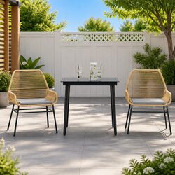 3 Piece Garden Dining Set: Dimensions & Features Inside