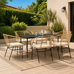 7 Piece Garden Dining Set with Specifications and Details