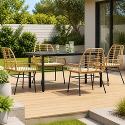 Durable 5 Piece Garden Dining Set: Specifications Included