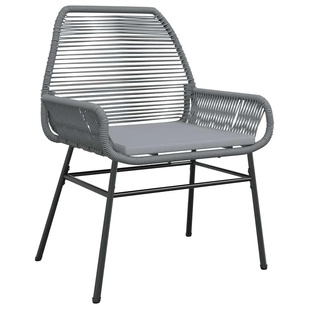 Garden Dining Set 7 Piece Outdoor Furniture Rattan Chair Table Patio Grey