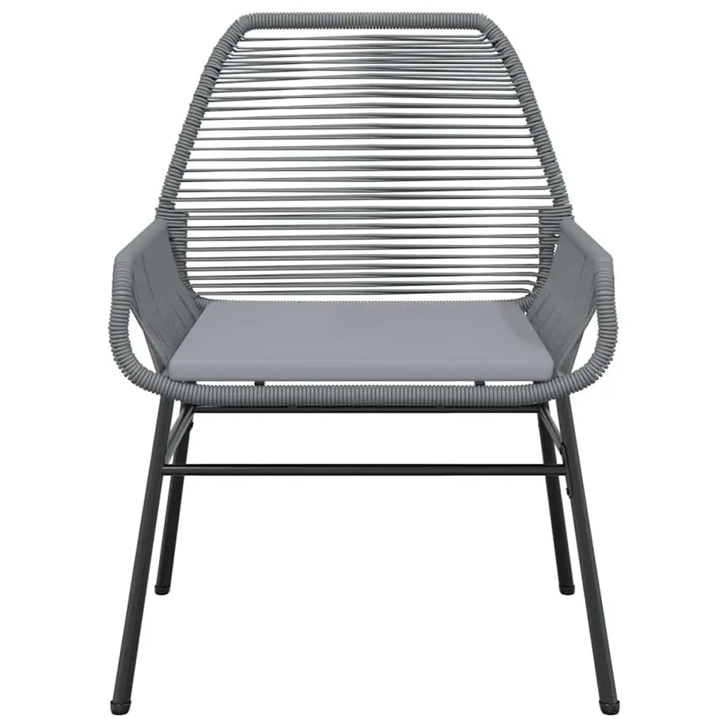 Garden Dining Set 7 Piece Outdoor Furniture Rattan Chair Table Patio Grey