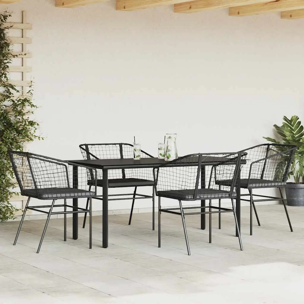 5 Piece Garden Dining Set with Cushions