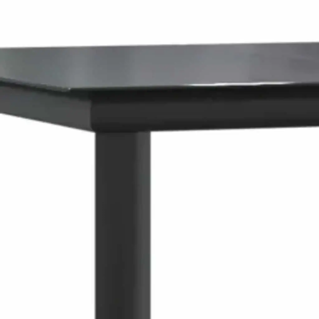 7 Piece Garden Dining Set Outdoor Patio Furniture Black