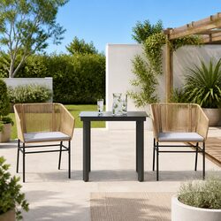 3-Piece Garden Dining Set: Dimensions and Materials Listed
