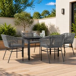 Garden Dining Set - 5 Pieces with Durable Materials