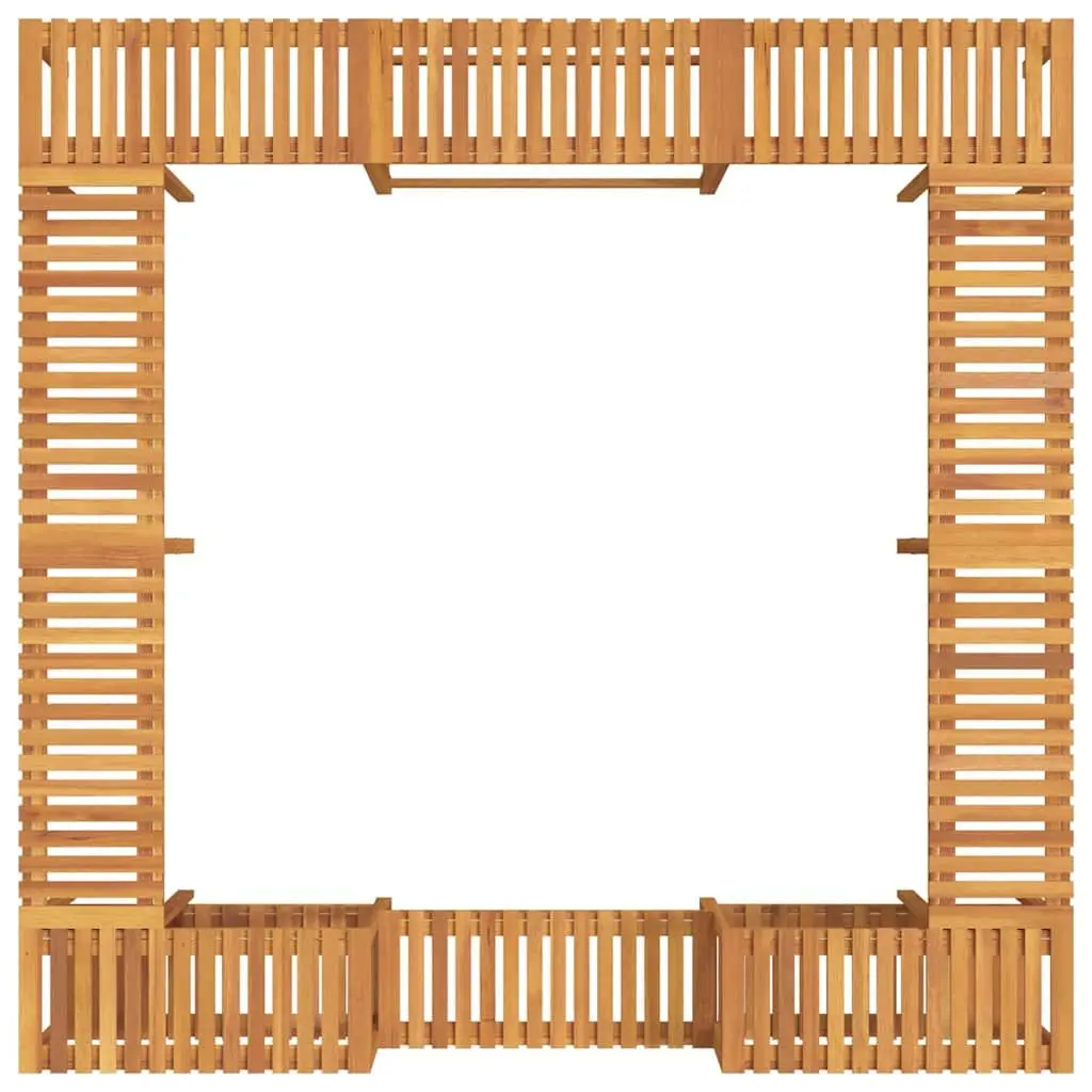 Hot Tub Surround Outdoor 255x255x55.5cm Brown Acacia Wood Enclosure Spa Deck