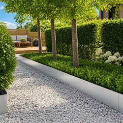 Garden Lawn Edging 50 Pcs Steel Border 100x30cm Specs