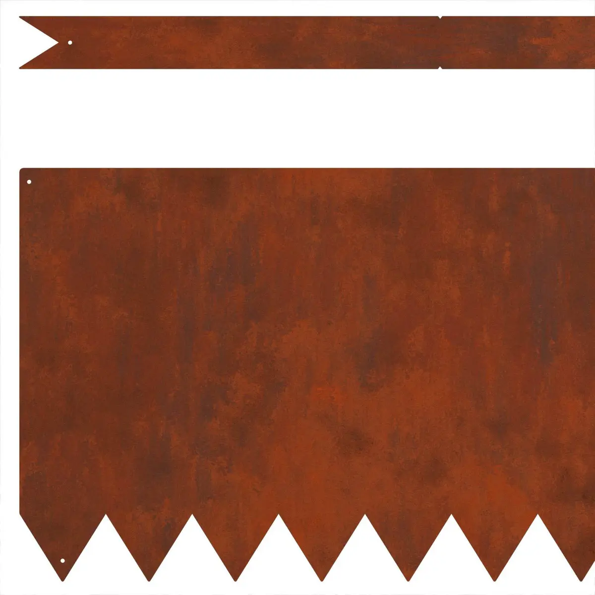 50 Pcs Weathering Steel Edging