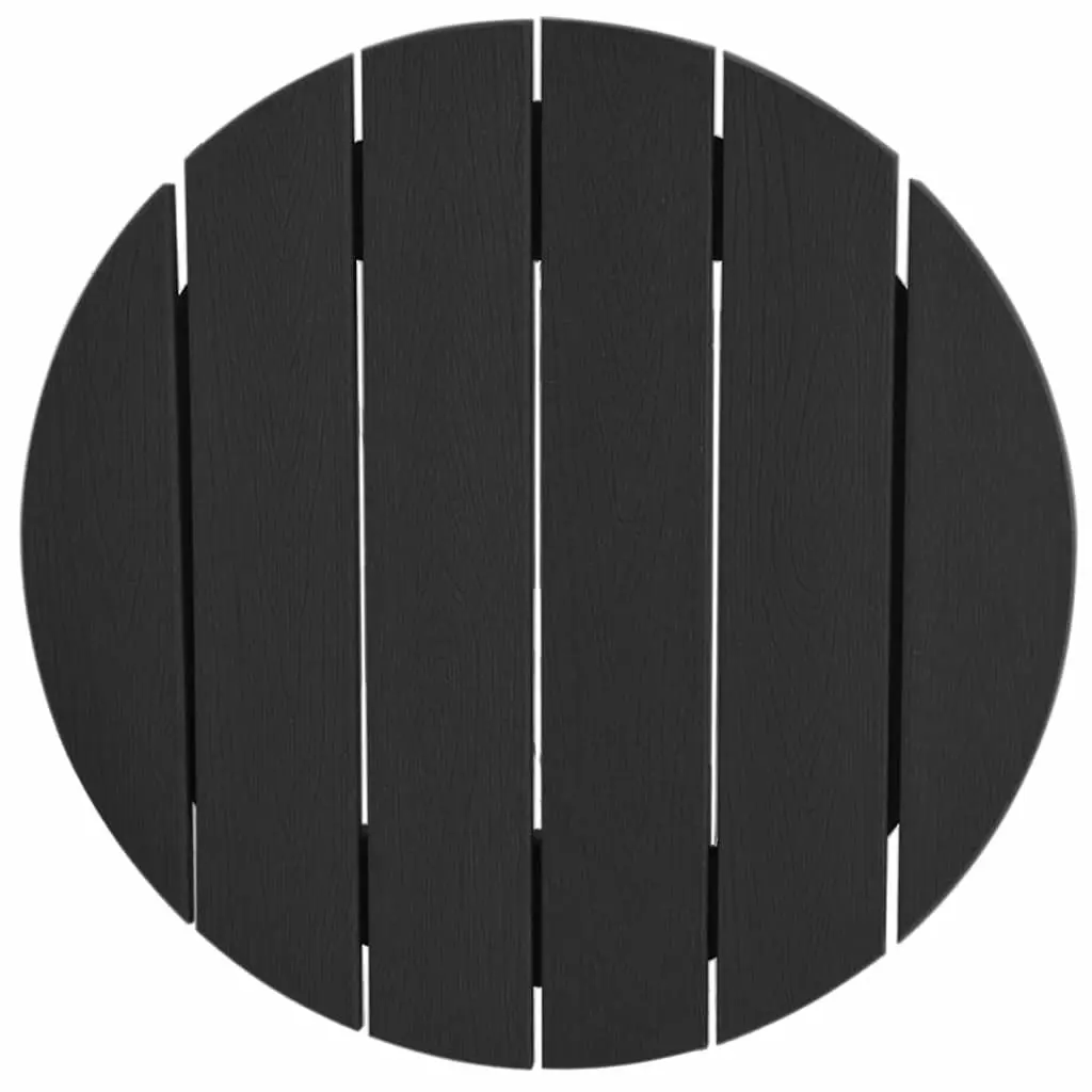 Garden Bar Set Outdoor Furniture 3 Pieces Black