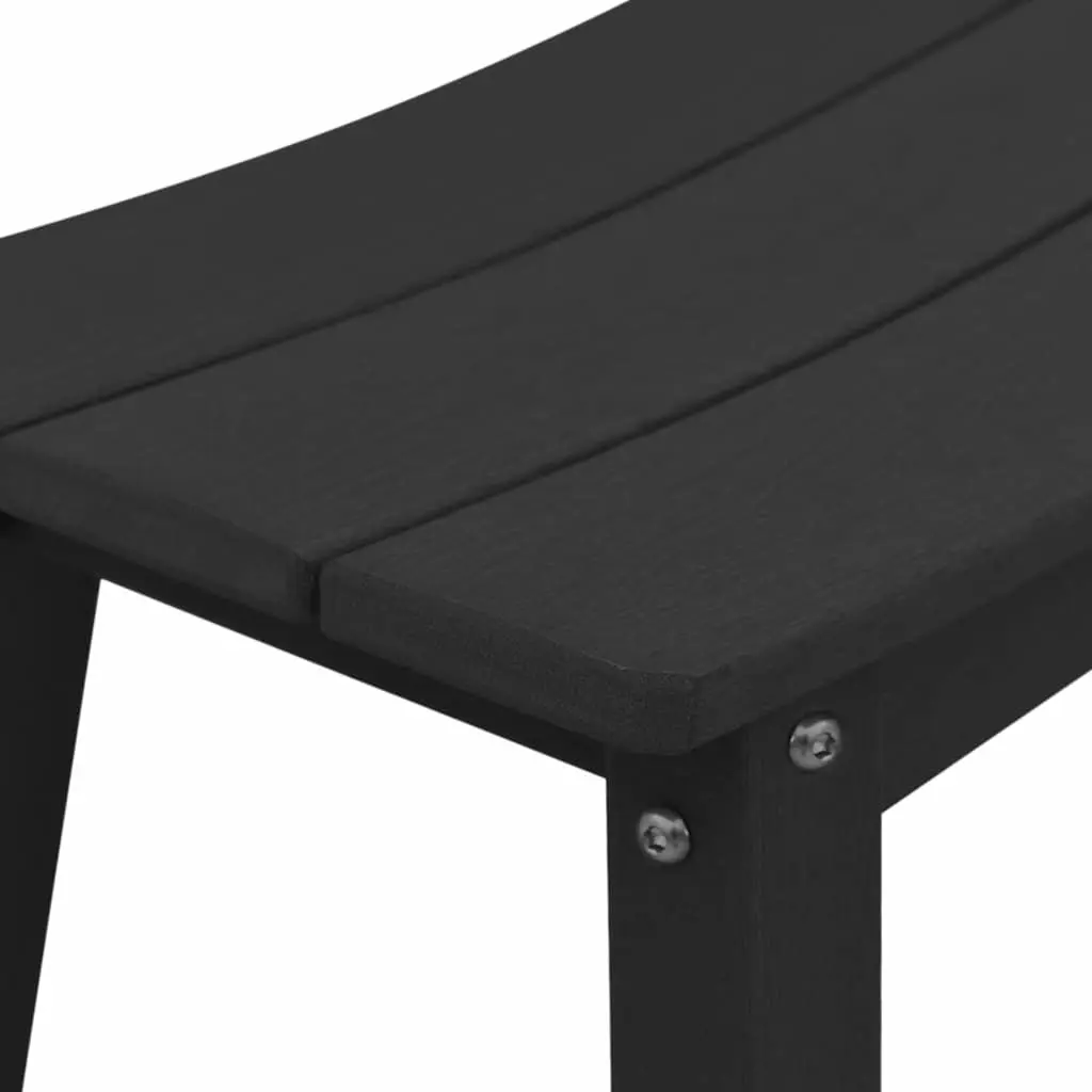Garden Bar Set Outdoor Furniture 3 Pieces Black